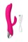 Вибратор Штучки-Дрючки «Дрючка-Удовольствие» с клиторальным стимулятором, розовый, 21,5 см 690504