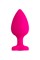 Анальная втулка ToDo by Toyfa Diamond Heart, силикон, розовая, 9,5 см, ? 4 см 357027
