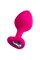 Анальная втулка ToDo by Toyfa Diamond Heart, силикон, розовая, 8 см, ? 3 см 357025