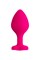 Анальная втулка ToDo by Toyfa Diamond Heart, силикон, розовая, 8 см, ? 3 см 357025