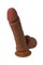 Реалистичный фаллоимитатор RealStick Elite Mulatto, коричневый, 16 см 982102-1