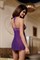 Комбинация и стринги Candy Girl Nevaeh фиолетовые, XL 840047-PRL-XL