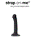 Ремневой нереалистичный страпон на присоске Strap-on-me, XL, силикон, черный, 20 см 6013168