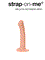 Ремневой нереалистичный страпон на присоске Strap-on-me, XL, силикон, телесный, 20 см 6013120