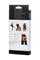 Комплект Glossy ALMIRA из материала Wetlook (пояс с пажами для чулок и трусики), черный, L 955021-L