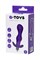 Анальная пробка с вибрацией A-Toys by TOYFA размера S, силикон, фиолетовая, 11,2 см 761313