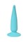 Анальная втулка ToDo by Toyfa Сappy, силикон, голубая, 12,5 см, ? 2,7 см 357001