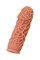 Насадка KOKOS  с дополнительной стимуляцией, реалистичная,TPE, телесный, 15.8 см ES.12-M