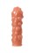 Насадка KOKOS  с дополнительной стимуляцией, реалистичная,TPE, телесный, 12.7 см ES.11-S