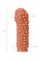 Насадка KOKOS  с дополнительной стимуляцией, реалистичная,TPE, телесный, 12.7 см ES.08-S