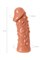 Насадка KOKOS с  дополнительной стимуляцией, реалистичная,TPE, телесный, 14.7 см ES.06-M