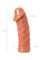 Насадка KOKOS с  дополнительной стимуляцией, реалистичная,TPE, телесный, 14.7 см ES.05-M