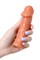Насадка KOKOS  с дополнительной стимуляцией, реалистичная,TPE, телесный, 12.7 см ES.05-S