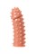 Насадка KOKOS реалистичная с дополнительной стимуляцией, TPE, телесная, 12.7 см ES.03-S