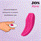 Клиторальный вибратор в трусики JOS FLIRTY, силикон, розовый, 9,3 см 782022