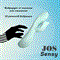 Вибратор с функцией TouchSensor JOS SENSY, силикон, голубой, 20 см 783025