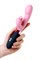 Массажер 3 в 1 Eromantica Ornella, розовый, силикон, 21,5 см 230202