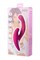 Эргономичный вибратор для двойной стимуляции JOS JAVI, силикон, розовый, 22 см 783016