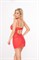 Ночная сорочка и стринги SoftLine Collection Alida, красный, S 186731