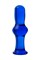 Анальная втулка Sexus Glass, стекло, синяя, 13,5 см, ? 4,5 см 912181