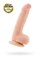 Реалистичный вибратор RealStick Elite Vibro, TPR, телесный, 10 режимов вибрации, 18,5 см 987004 - фото 113268