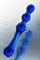Двусторонний фаллоимитатор Sexus Glass, стекло, синий, 20,5 см 912151
