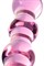 Двусторонний фаллоимитатор Sexus Glass, стекло, розовый, 18 см 912129