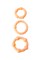 Набор колец 3 шт, TOYFA, PVC, телесный 888300-2