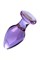 Анальная втулка Sexus Glass, стекло, фиолетовая, 10 см, ? 4 см 912014