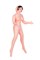 Кукла надувная Dolls-X by TOYFA Grace, шатенка, с тремя отверситями, кибер вставка: вагина-анус 117013