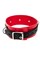 Ошейник TOYFA Theatre красно-черный кожаный с поводком 703003