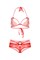 Комплект Candy Girl (бюстгальтер, трусики, металлические ушки), красный, OS 840050