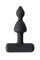 Анальная вибровтулка Erotist, черный, силикон, 8,5 см 541311