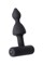 Анальная вибровтулка Erotist, черный, силикон, 8,5 см 541311