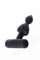 Анальная вибровтулка Erotist, черный, силикон, 8,5 см 541311