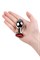 Анальная втулка Metal by TOYFA, металл, серебряная, с красным кристаллом, 8 см, ? 3,5 см, 265 г 717094-9