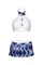 Костюм школьницы Candy Girl Jesse (топ, юбка, стринги), бело-синий, OS 841032