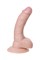 Реалистичный фаллоимитатор RealStick Nude, PVC, телесный, 18 см 582002