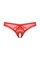 Трусики открытые с украшениями  SoftLine Collection, красный, S/M 244236
