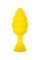 Анальная втулка Eromantica Vikki, силикон, желтый, 9 см 211309