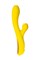 Вакуум-волновой стимулятор Eromantica Mia с вибрацией и язычками, силикон, желтый, 22 см 210203