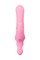 Вибратор поворотный c клиторальным стимулятором JOS Twistme, силикон, розовый, 19,5 см 783051