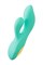 Вибратор с двойной стимуляцией Eromantica Vivian, силикон, мятный, 20 см 210204