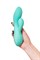 Вибратор с двойной стимуляцией Eromantica Vivian, силикон, мятный, 20 см 210204