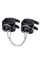 Наручники-браслеты Pecado BDSM, с двумя ремешками, натуральная кожа, чёрные 2207