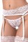Эротический комплект Erolanta Deborah: пояс для чулок и трусики, белый (50-52) 741102 (50-52)
