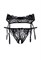 Эротический комплект Erolanta Deborah: пояс для чулок и трусики, черный (46-48) 741101 (46-48)