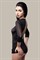 Эротический комбинезон Waname Preciosity с рукавами ? черный (50-52) 490005 (50-52)