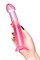 Нереалистичный фаллоимитатор Jelly Dildo L Toyfa Basic, TPE, розовый, 20 см 882027-3