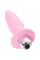 Анальная вибровтулка Eromantica, Princess, силикон, розовая, 9 см 211308